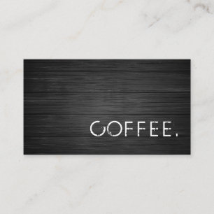Black Wood Loyalty Coffee Affärskort Visitkort