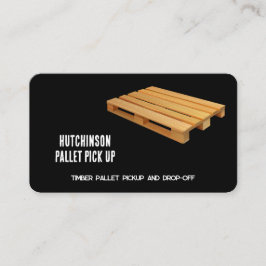 Black Wood Pallet Visitkort