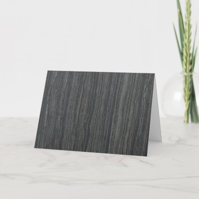 Black Woodgrain Kort (Framsida)
