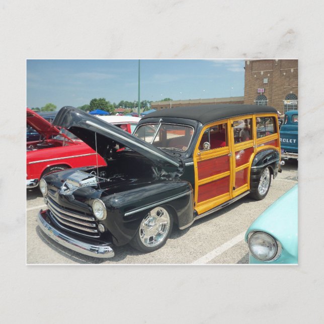 Black Woody Vykort (Framsida)