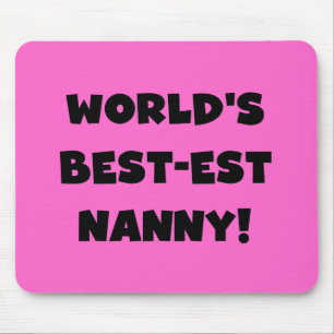 Black World's Best Nanny T-shirts and Gifts Musmatta