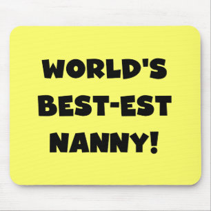 Black World's Best Nanny T-shirts and Gifts Musmatta