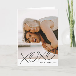 Bläck XOXO Valentine Day Card - svart Tack Kort