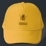 Black Yellow Bee Yourself Keps<br><div class="desc">Black Yellow Bee Yourself</div>