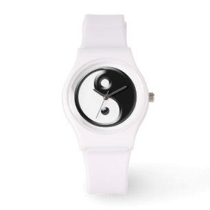 Black Yin Yang Symbol Armbandsur