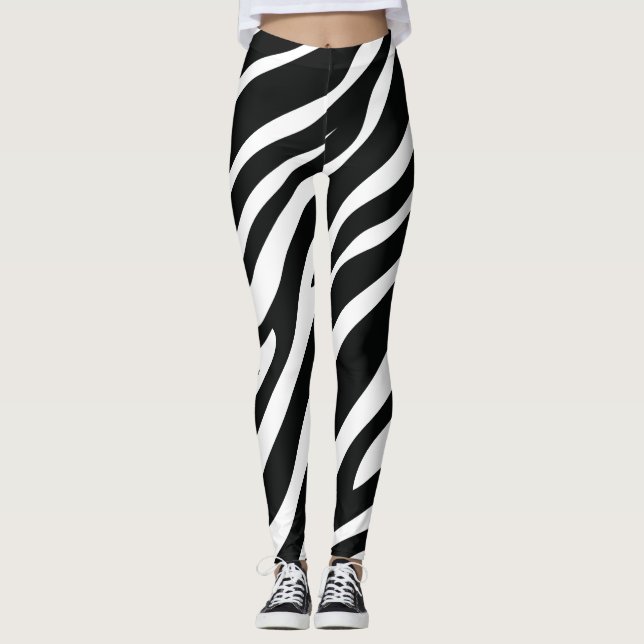 black zebra  leggings (Framsida)