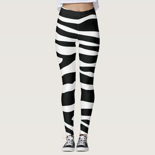 black zebra  leggings (Framsida)