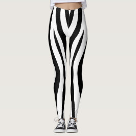 black zebra  leggings