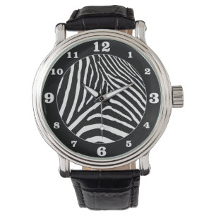 Black Zebra-Plockan din egen Färg numrerad Armbandsur
