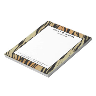 Black Zebra ränder Anteckningsblock