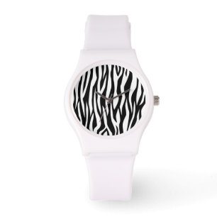 Black Zebra tryck Armbandsur
