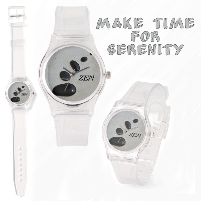Black Zen Stones med Initialer Chic Armbandsur (Skapare uppladdad)