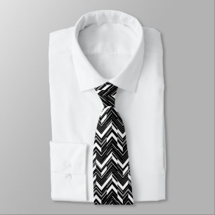 Black Zig Zag Manar förfalltie Slips