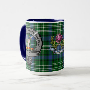 Blackadder Klan Badge & Tartan Mugg