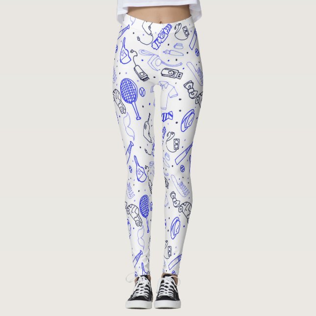 Bläckbaljväxter från Fars dag Leggings (Framsida)