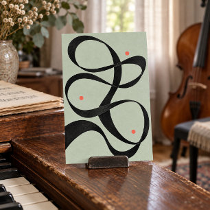 Bläckband Waltz Konsttryck Poster