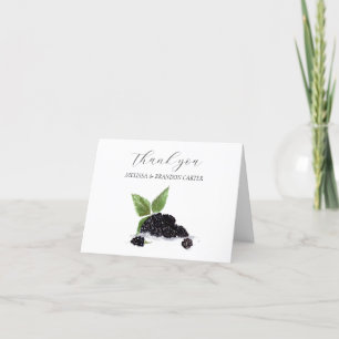Blackbär Blackberry Fruit Bröllop Tack Kort