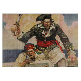 Blackbeard Buccaneer Pirat och Mate Illustration