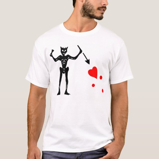 Blackbeard den autentiska flagga t-shirt (Framsida)