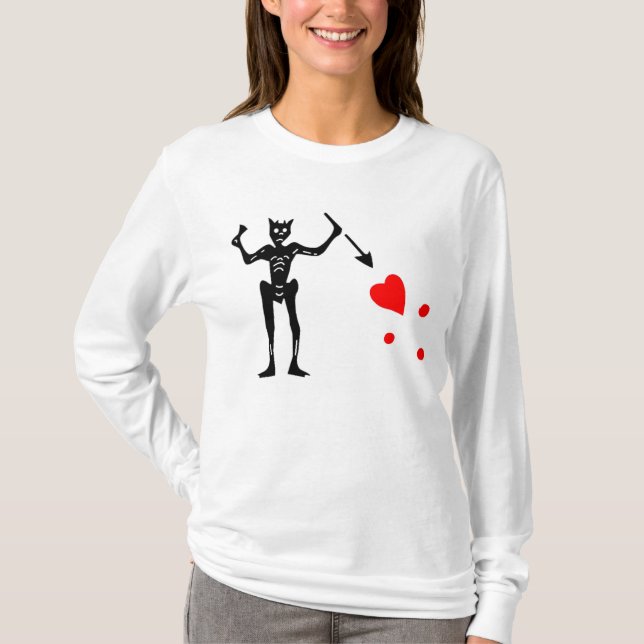 Blackbeard den autentiska flagga t-shirt (Framsida)