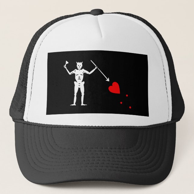 Blackbeard Edward Teach Pirat Truckerkeps (Framsida)