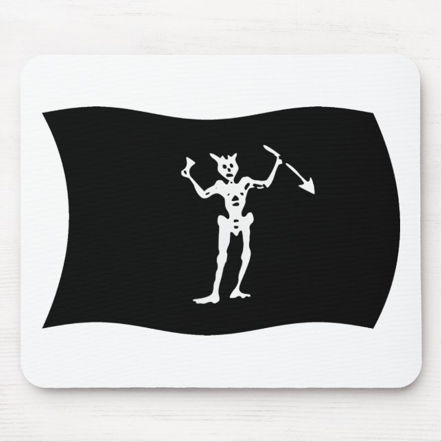 Blackbeard Flagga Mousepad Musmatta (Framsidan)
