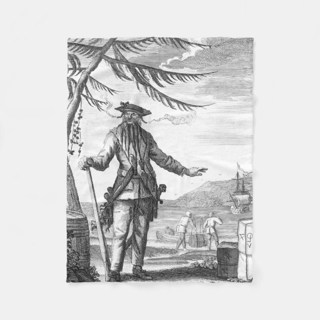 Blackbeard Fleecefilt (Framsidan)