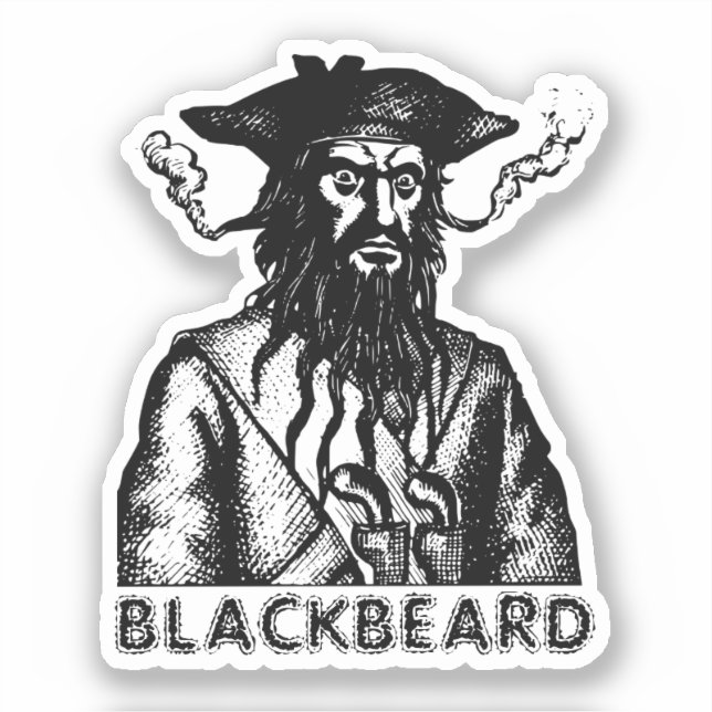 Blackbeard Klistermärken (Framsida)