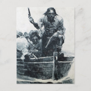 Blackbeard närmar sig vykort