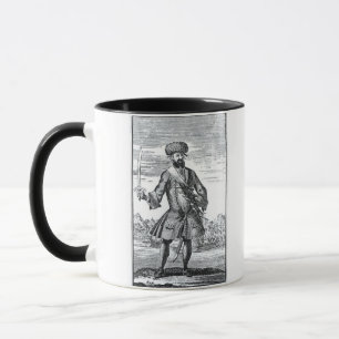 Blackbeard piraten, från 'en allmän historia av mugg