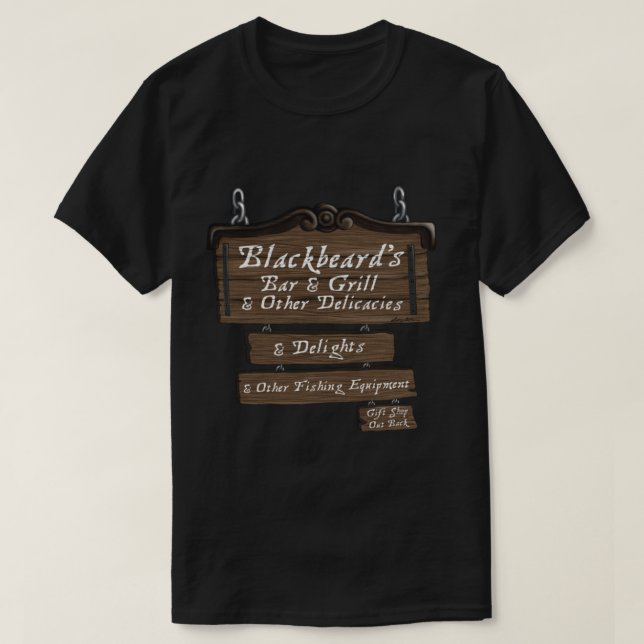 Blackbeard’s Bar and Grill   T Shirt (Design framsida)