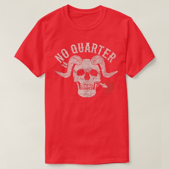 Blackbeard the Pirate Battle Flag Jolly Roger No Q T Shirt (Design framsida)