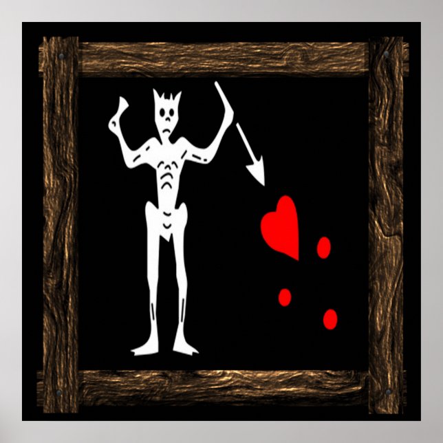 Blackbeard-WoodFrame 5 Poster (Framsidan)