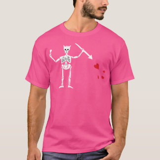 Blackbeards Flagga Skeleton T Shirt