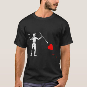 Blackbeards Jolly Roger Pirat Flagga T Shirt