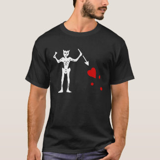 Blackbeards piratflagga t-shirt