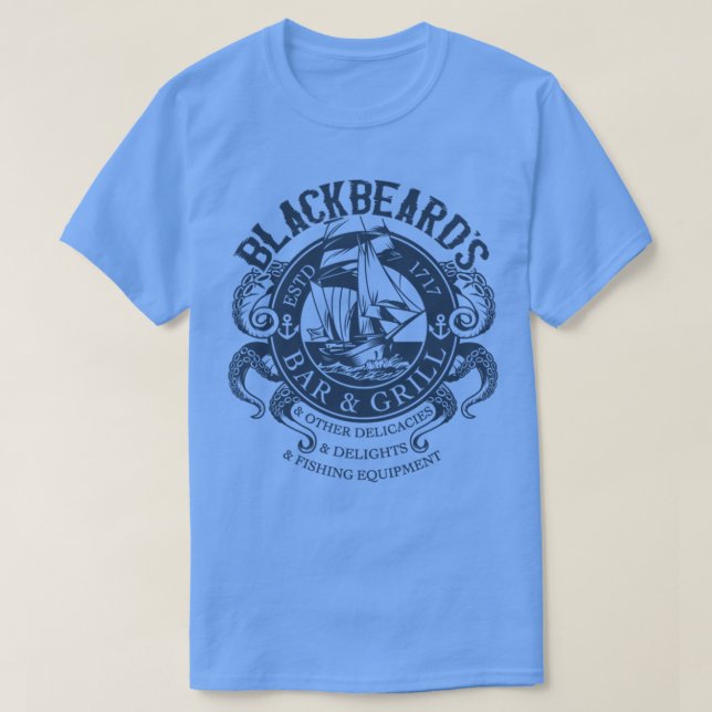 Blackbeards Pub Grill TShirt T Shirt (Design framsida)