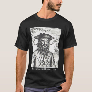 Blackbeards utslagsplats för sfärsvart tee shirt