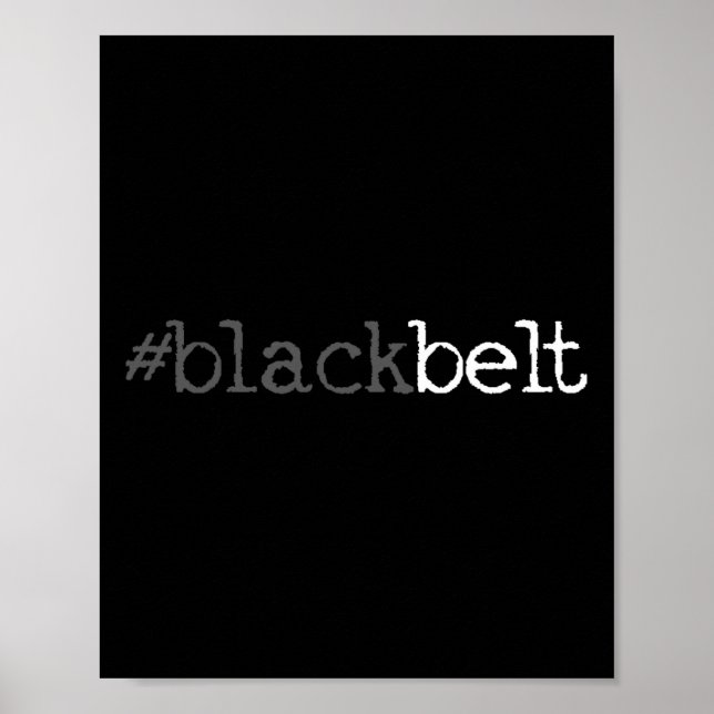 Blackbelt Karate Taekwondo Martial Arts Gift 1 Poster (Framsidan)