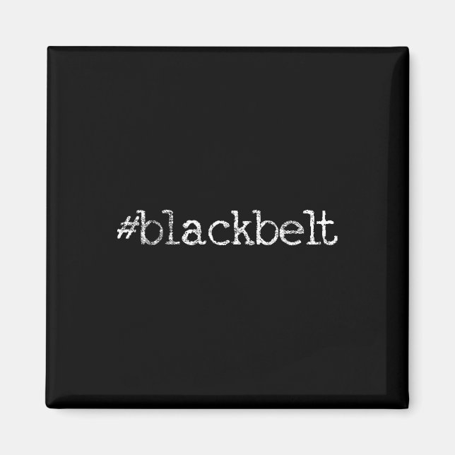 Blackbelt Karate Taekwondo Mma Martial Arts Magnet (Framsidan)