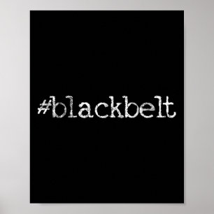 Blackbelt Karate Taekwondo Mma Martial Arts Poster