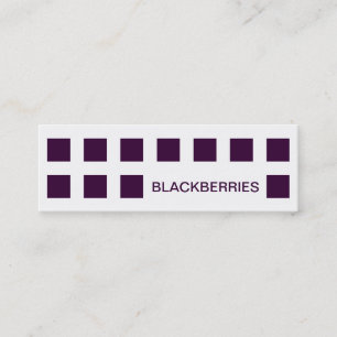 BLACKBERRIES (modets kvadrater) Mini Visitkort