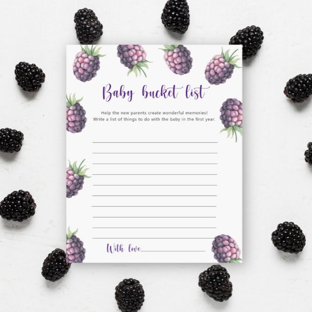 Blackberry - Baby bucket list (Skapare uppladdad)