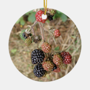 Blackberry Bonanza Anpassningsbar Birthday Julgransprydnad Keramik