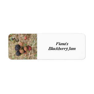 Blackberry Bonanza Anpassningsbar Food Labels Returadress Etikett