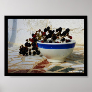Blackberry Bowl på Mosaic Poster