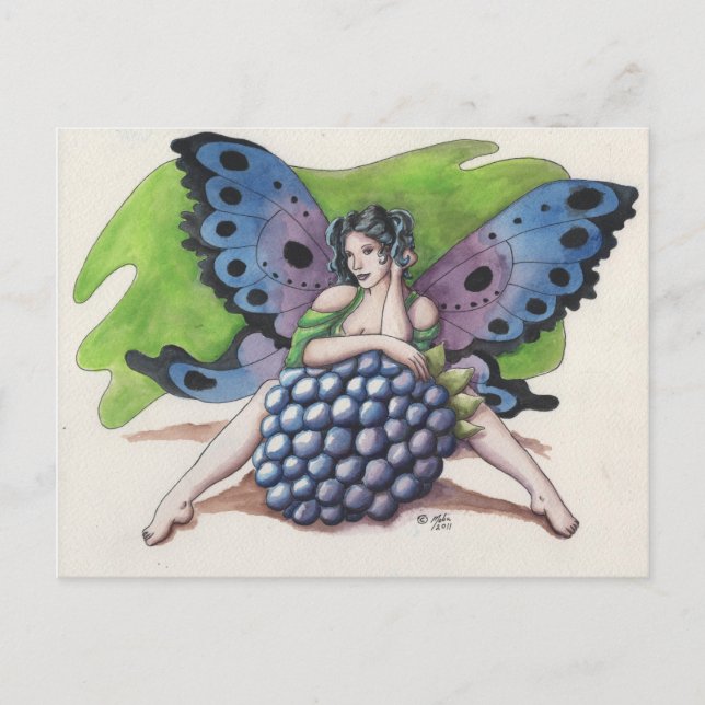 Blackberry Fairy Postcard Vykort (Framsida)