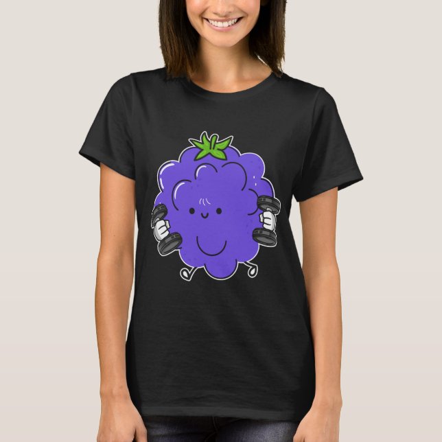 Blackberry, Fruit Costume Workout Bodybuilding Lif T Shirt (Framsida)