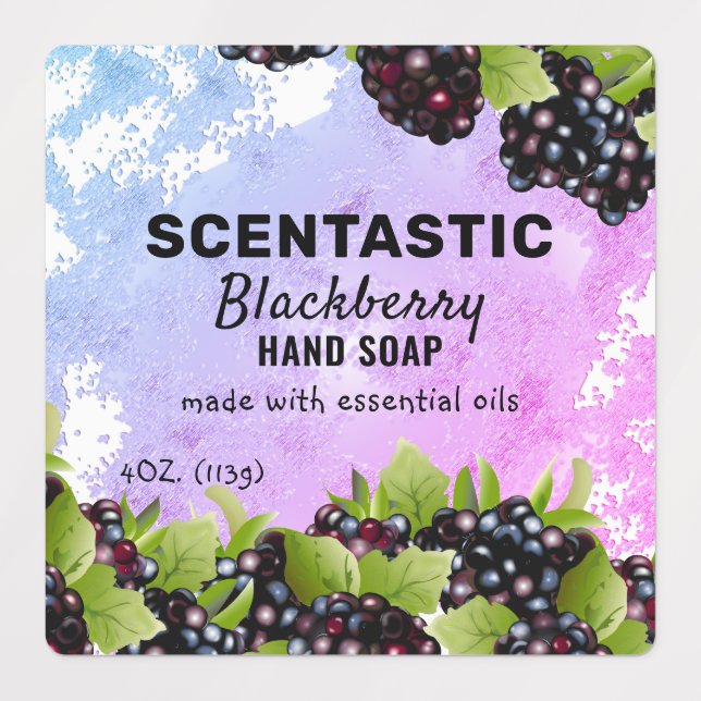 Blackberry Fruit Paket Klistermärke (Design 1)