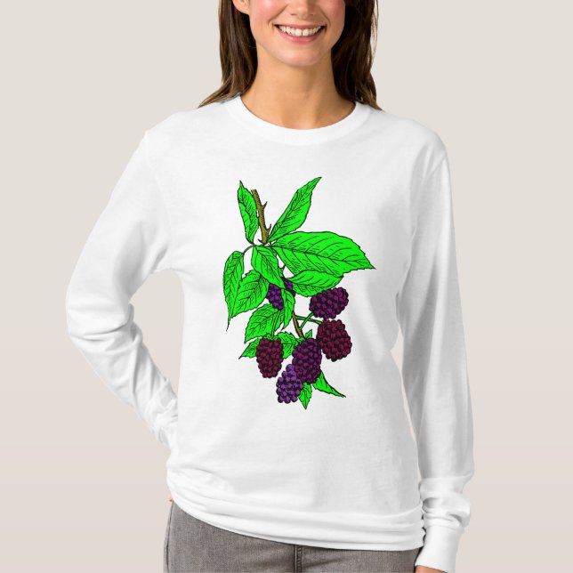 Blackberry Fruit T Shirt (Framsida)